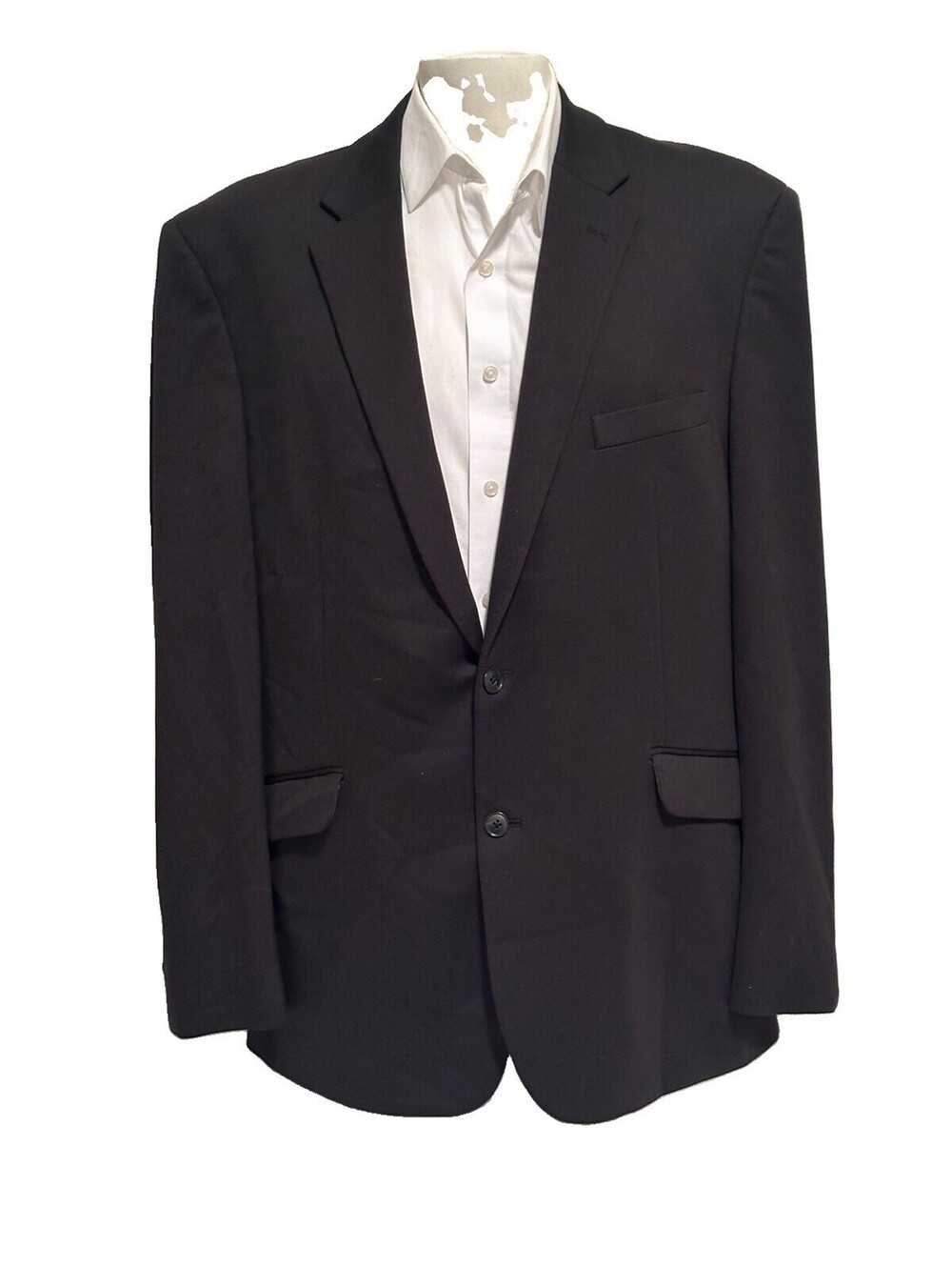 Joseph Abboud Black Wool Blend Men’s executive fit Blazer Sports Coat 46L